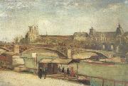 Vincent Van Gogh The Pont du Carrousel and the Louvre (nn04) Sweden oil painting artist